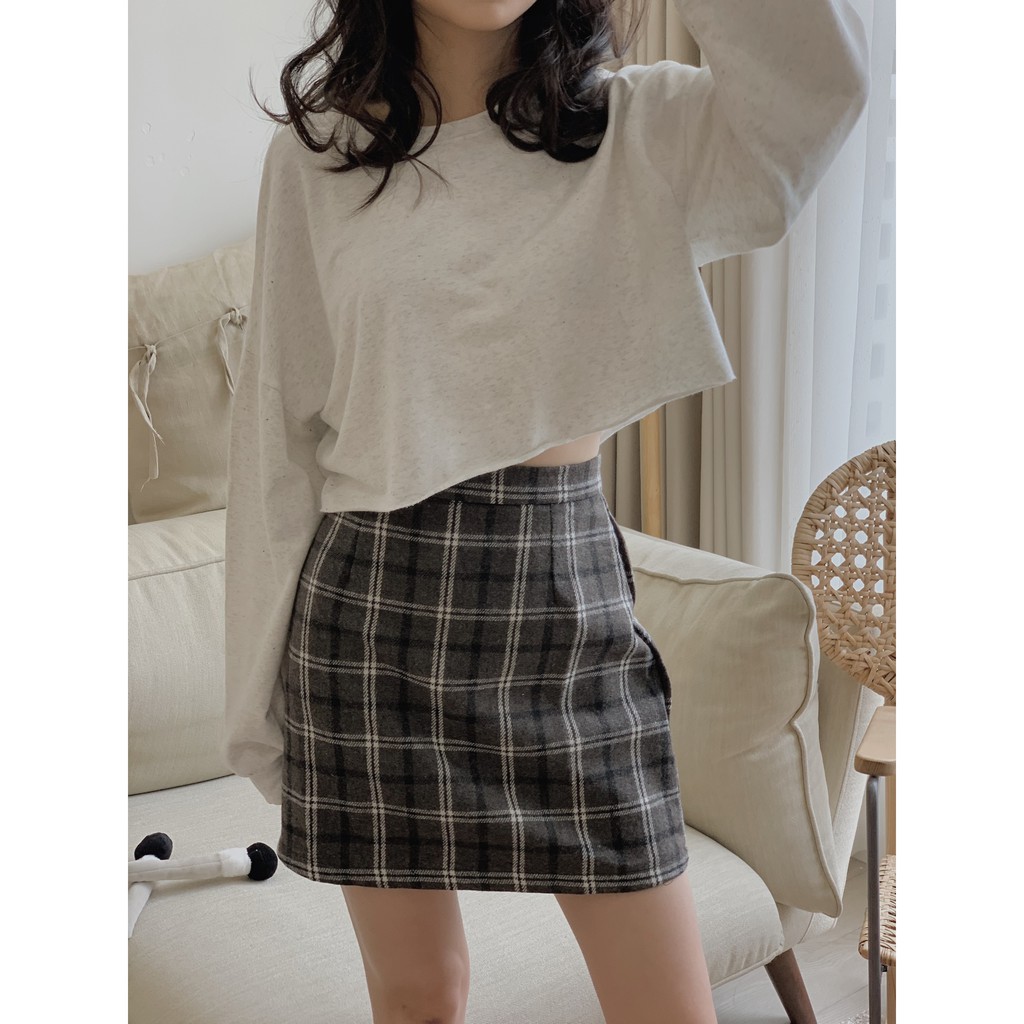 áo dáng ngắn nỉ da cá gấu cắt TKP113 1994closet | BigBuy360 - bigbuy360.vn