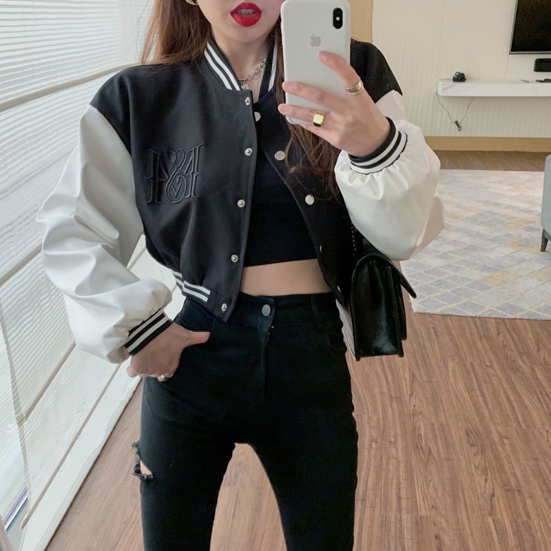 Áo Khoác Bóng Chày Form Rộng Phong Cách Hàn Quốc 2021 Cho Nữ | BigBuy360 - bigbuy360.vn