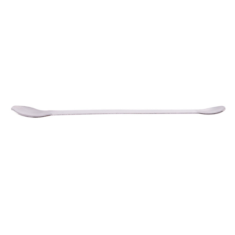 Muỗng thuốc thử phòng thí nghiệm 22cm hai đầu bằng thép không gỉ