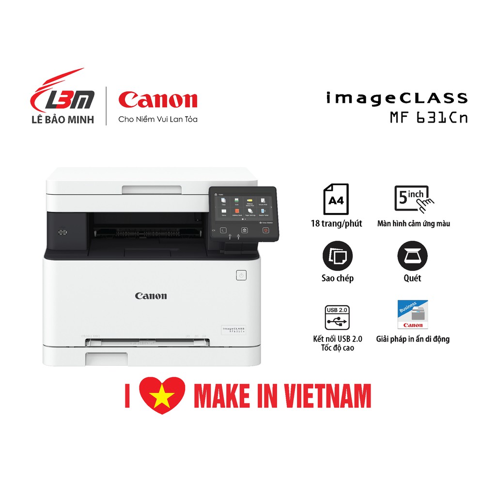 Máy in laser màu  đa chức năng Canon MF631cn - chính hãng