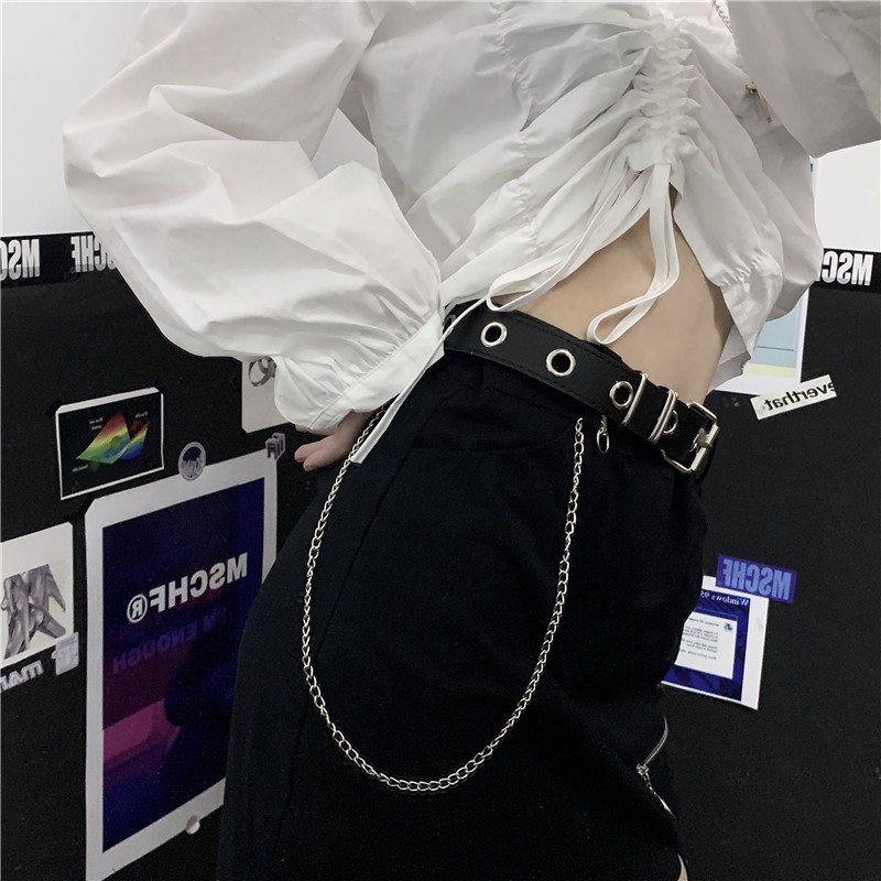 Thắt Lưng 22534 Phối Dây Xích Độc Đáo Dễ Phối Đồ