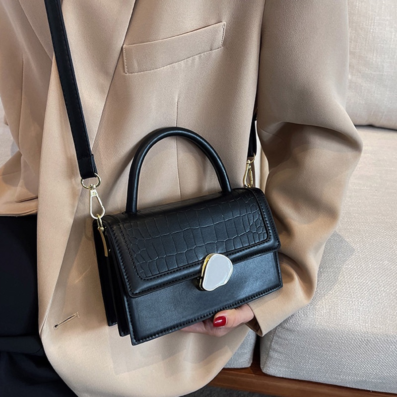 IELGY Túi Đeo Chéo Phối Màu Họa Tiết Vân Đá Thời Trang Sang Trọng Cho Nữ