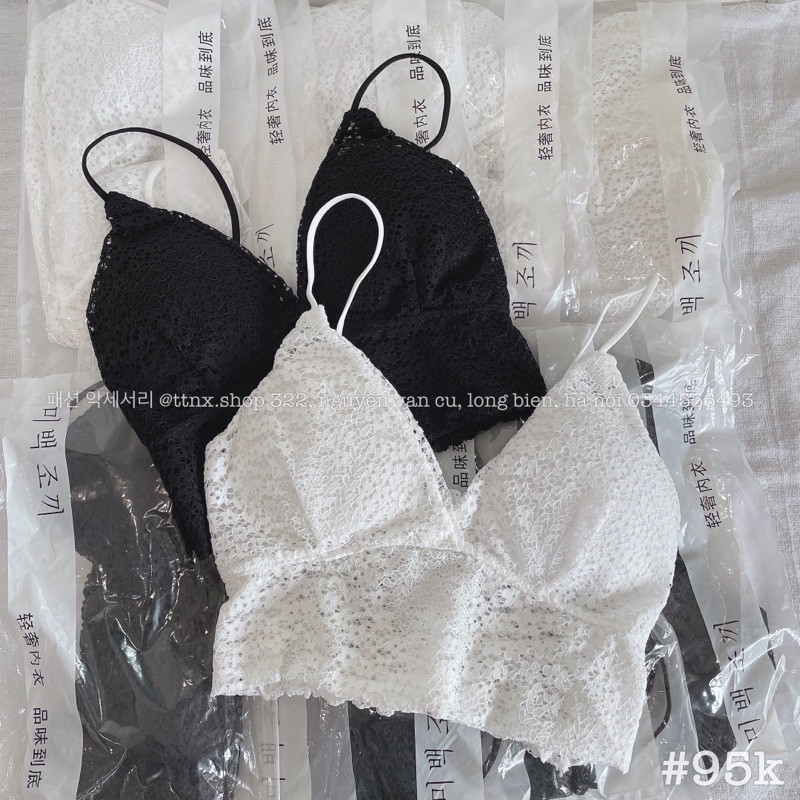 ÁO BRA REN GÂN LƯNG CHUN DÁNG DÀI CAO CẤP 🔅FREESHIP🔅