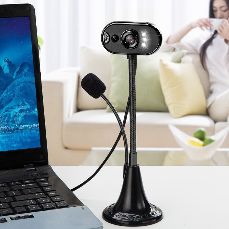 Webcam cổng USB có camera HD với tầm nhìn ban đêm cho máy tính để bàn