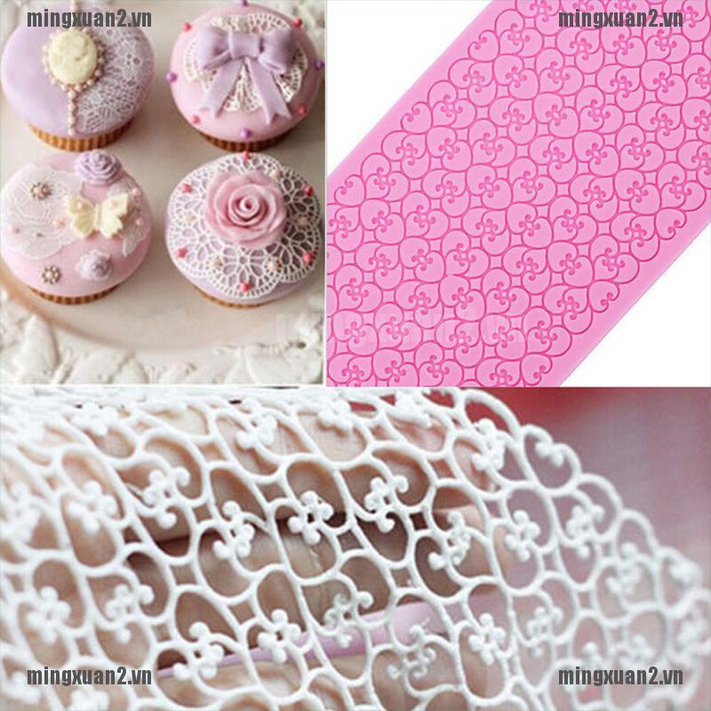 MINTN Lace Silicone Mold Mould Sugar Craft Fondant Mat Cake Decorating Baking Tool