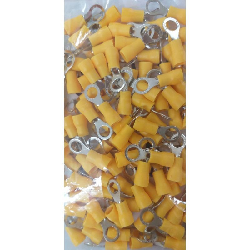Đầu cos tròn phủ nhựa chất liệu đồng  RV đủ size 1.0>>5.5 mm2