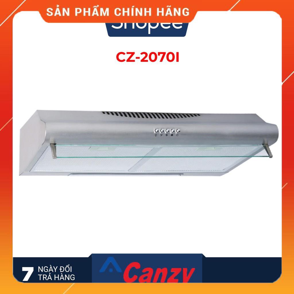 [Hỏa tốc 1H] Máy hút khói khử mùi bếp 7 tấc inox CANZY CZ-2070i - Hàng chính hãng - BH 2 năm