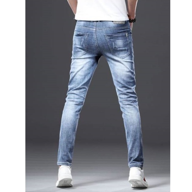 Quần Jean Nam Xước Gối Trẻ Trung Dày Dặn Bền Màu | BigBuy360 - bigbuy360.vn