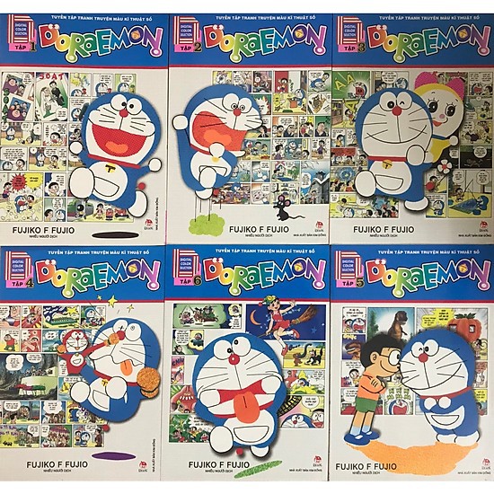 Truyện tranh Doraemon Tuyển Tập Tranh Truyện Màu Kĩ Thuật Số (combo 6 tập)