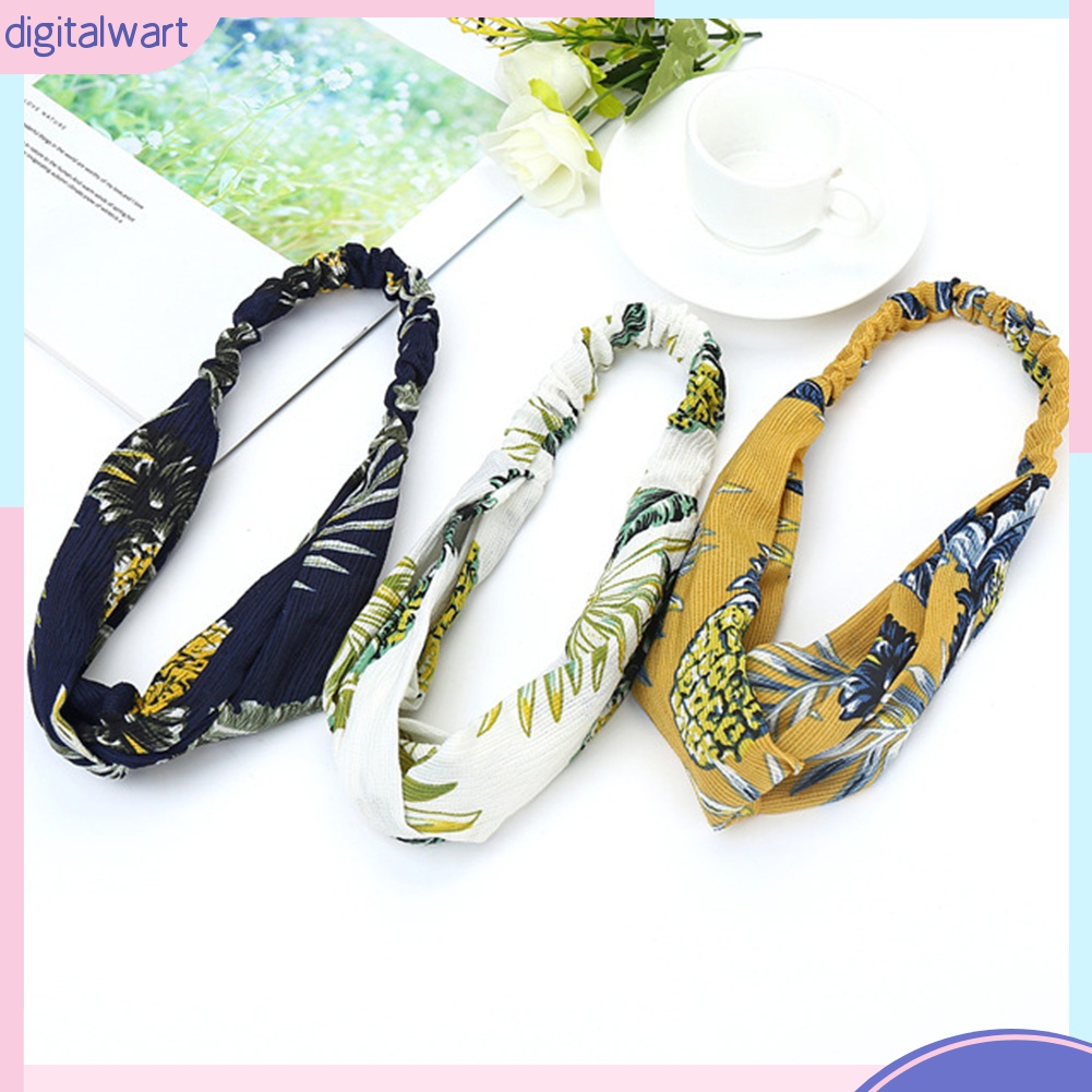 Băng Đô Cài Tóc Co Giãn In Họa Tiết Thời Trang Cho Nữ