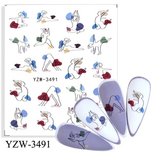 Sticker tranng trí móng tay,sticker nước trang trí móng tay