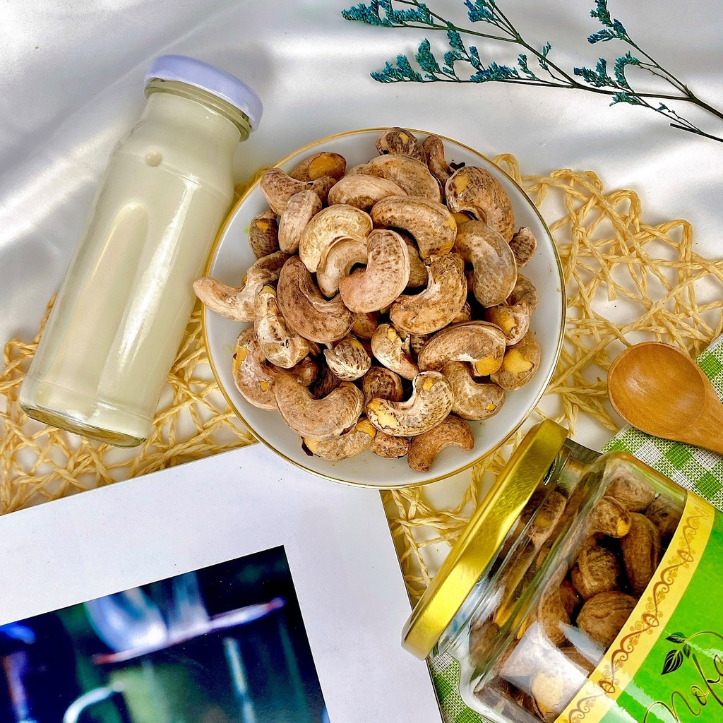 Hạt điều rang muối A cồ size lớn NOFA Thơm Giòn Ngậy 500g Điều Bình Phước xuất khẩu