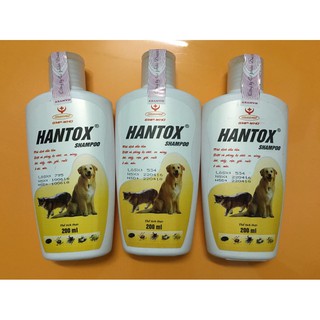 Sữa Tắm Trị Ve Ghẻ Rận Tai Bọ Chét Chó Mèo - Hantox 200ml