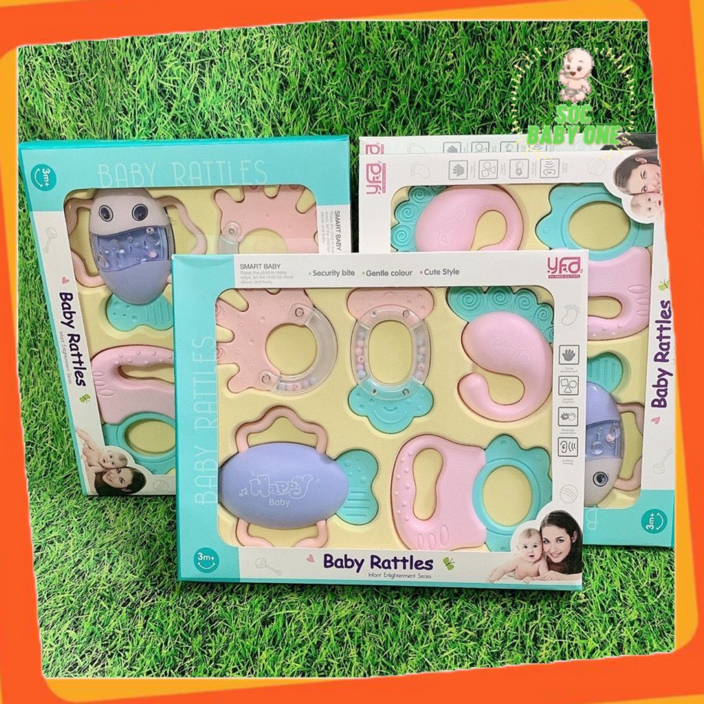 Bộ Gặm Nướu Cho Bé Hàng Chính Hãng Baby Rattles