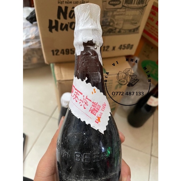 GIẤM TIỀU THUỶ TINH -GIẤM TIỀU NGƯỜI HOA TRUYỀN THỐNG (HÀNG HIẾM) 500ML