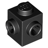 Gạch Lego khối 1 x 1 có 2 nút 2 2 mặt kề nhau / Lego Part 26604: Brick, Modified 1 x 1 with Studs on 2 Sides, Adjacent