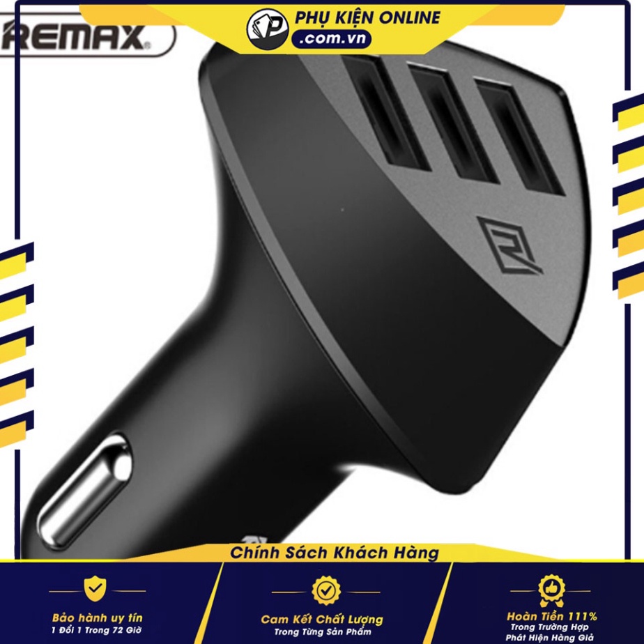 Củ sạc đa năng trên ô tô 3 cổng USB 4.2A Remax Aliens RCC304 ;