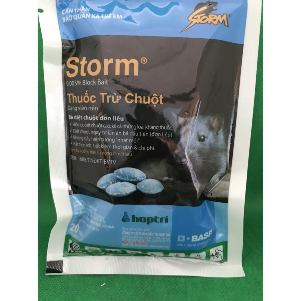 Thuốc diệt chuột STORM gói 20 viên