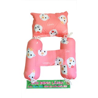 BỘ GỐI ĐINH LĂNG CAO CẤP ( GỐI NẰM VÀ GỐI CHÈN ) CHO BÉ