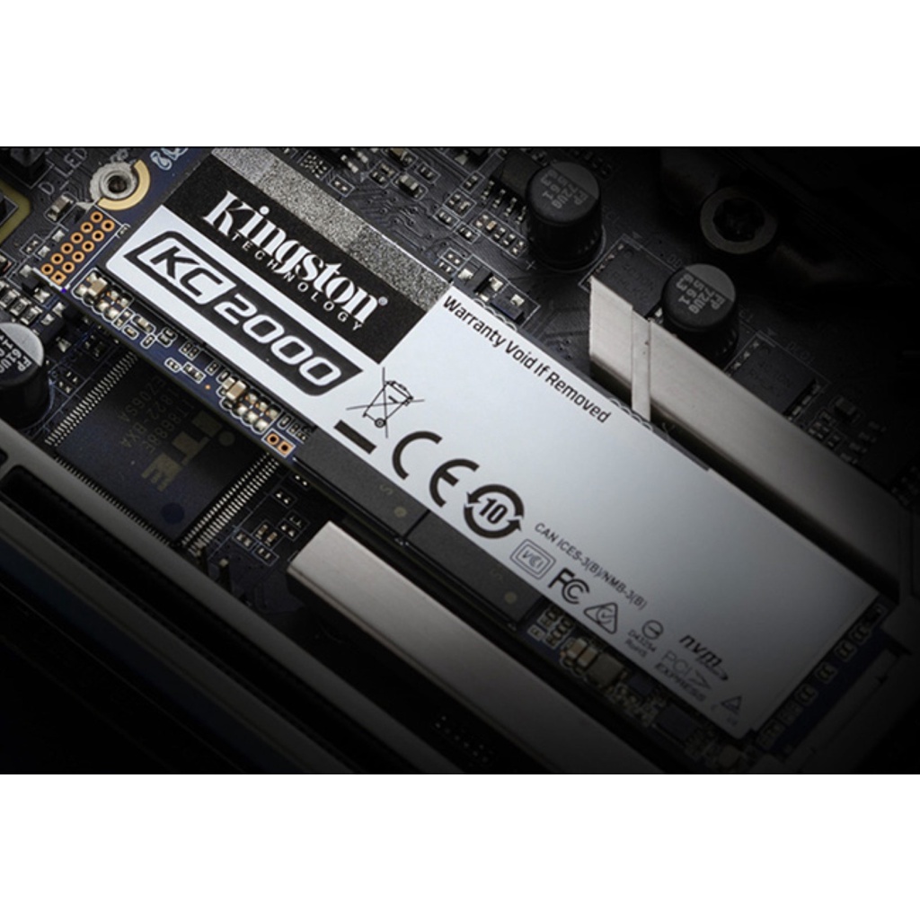 SSD Kingston SKC2000 2TB NVMe M.2 2280 PCIe Gen 3 x 4 (Doc 3200MB/s, Ghi 2200MB/s) -KC2000M8/2000G