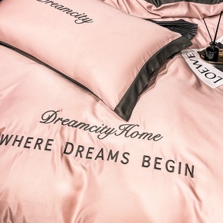 Set chăn ga 4 món phi lụa dream city