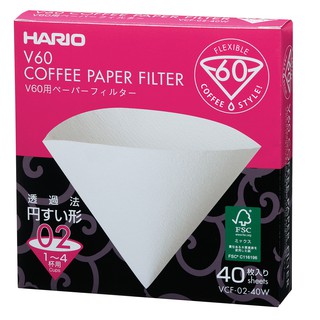 Giấy lọc cà phê v60 hario trắng - 40 tờ