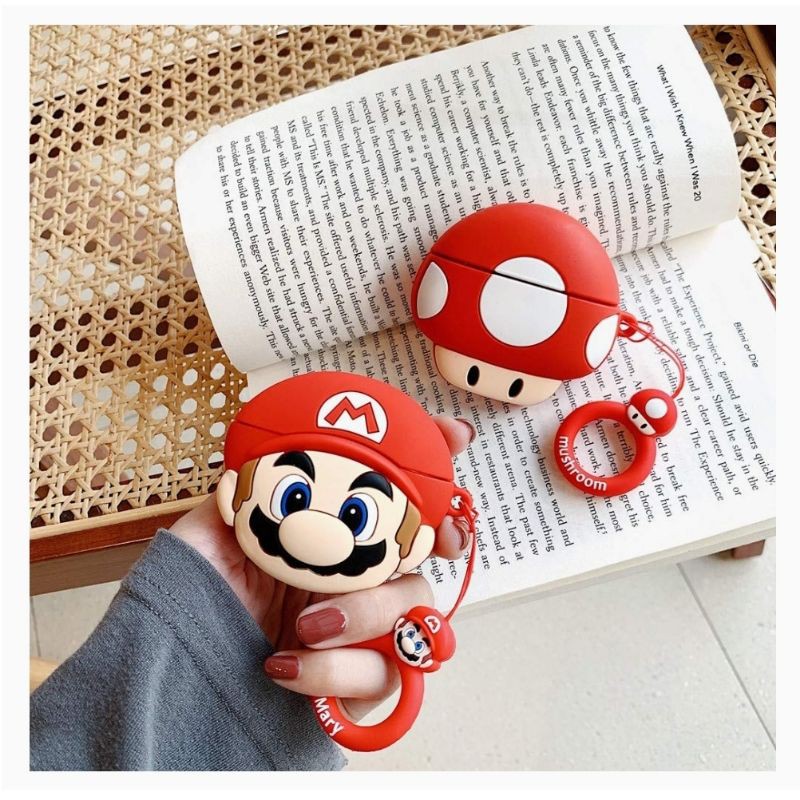 Vỏ case Airpods Pro Mario cao cấp