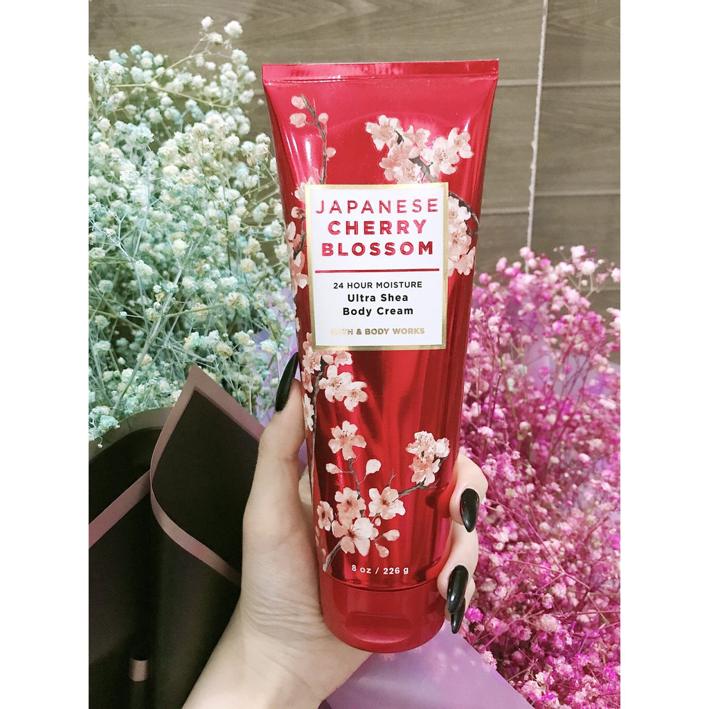 Lotion dưỡng thể JAPANESE CHERRY BLOSSOM Bath and Body Works 226gram#chính hãng #