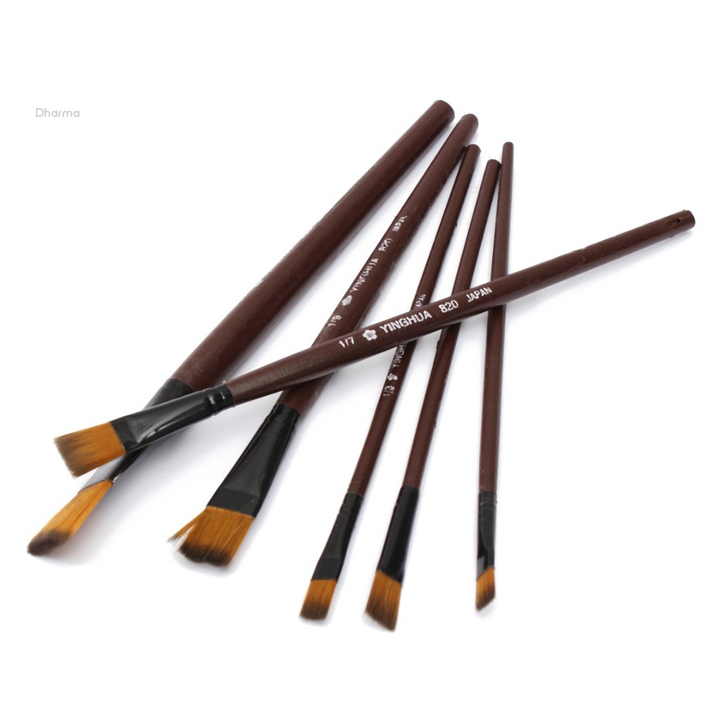 Set 6 Cọ Vẽ Tranh Màu Nước Chuyên Nghiệp