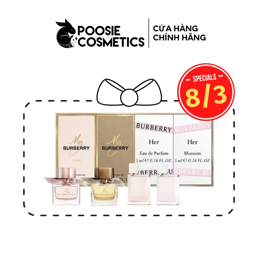 Bộ quà tặng 4 chai nước hoa mini Burberry 4 x 5ml