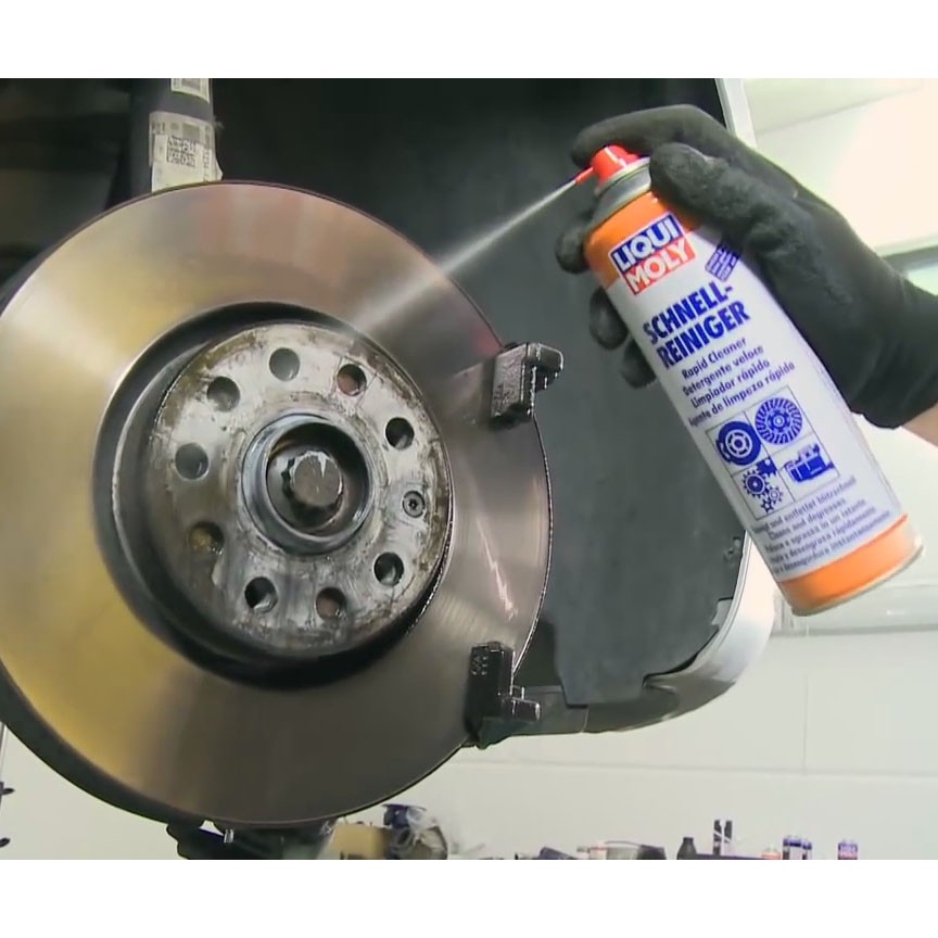 Chai xịt tẩy rửa thắng xịt sên dầu mỡ Liqui Moly Rapid Cleaner 3318 500ml ( tặng kèm khăn xanh)