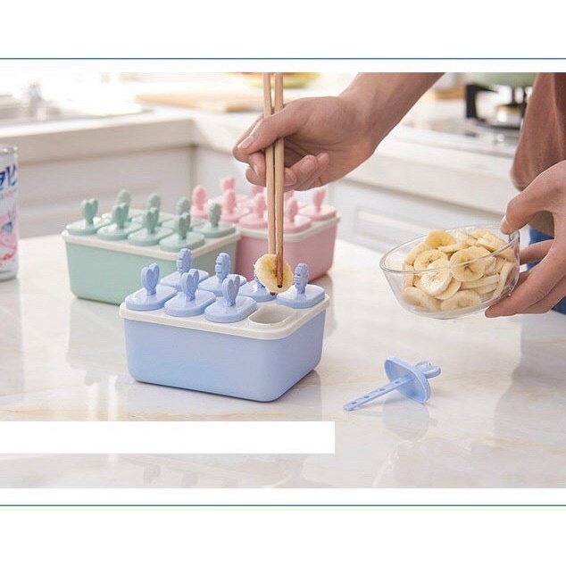 Khuôn Kem 8 Ngăn Bằng Nhựa- Hàng Mới Về