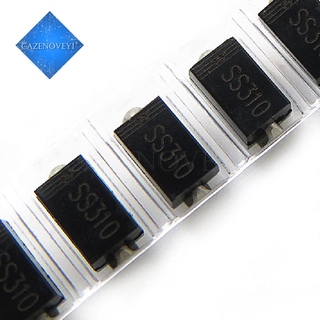 100pcs/lot SS310 SR3100 SMD SR310 Schottky Barrier Rectifier Diode 3A 100V DO-214AC SMA GREAT IT In Stock