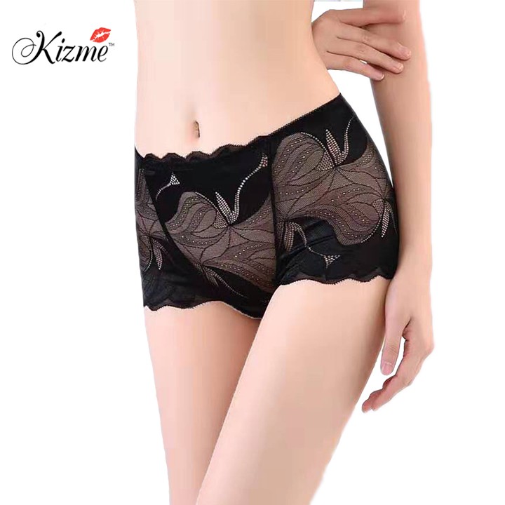 Quần lót nữ, quần lót ren hoa dáng đùi cao cấp - KQ5457