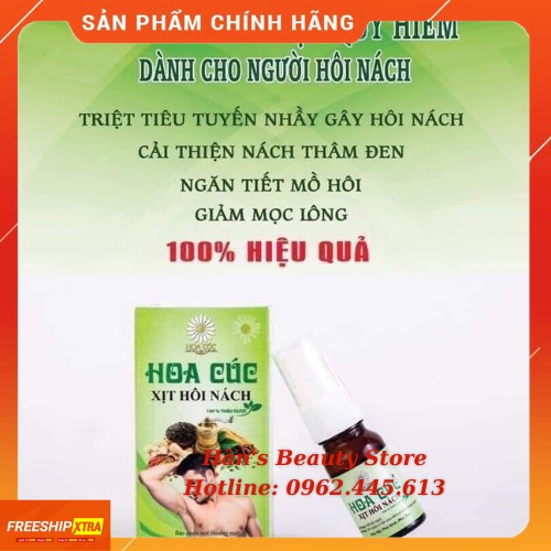 👍(Chính Hãng) 👍Xịt Triệt Hôi Nách Hoa Cúc👍 - Ngăn Tiết Mồ Hôi👍 - Giảm Thâm (Mẫu Mới)👍