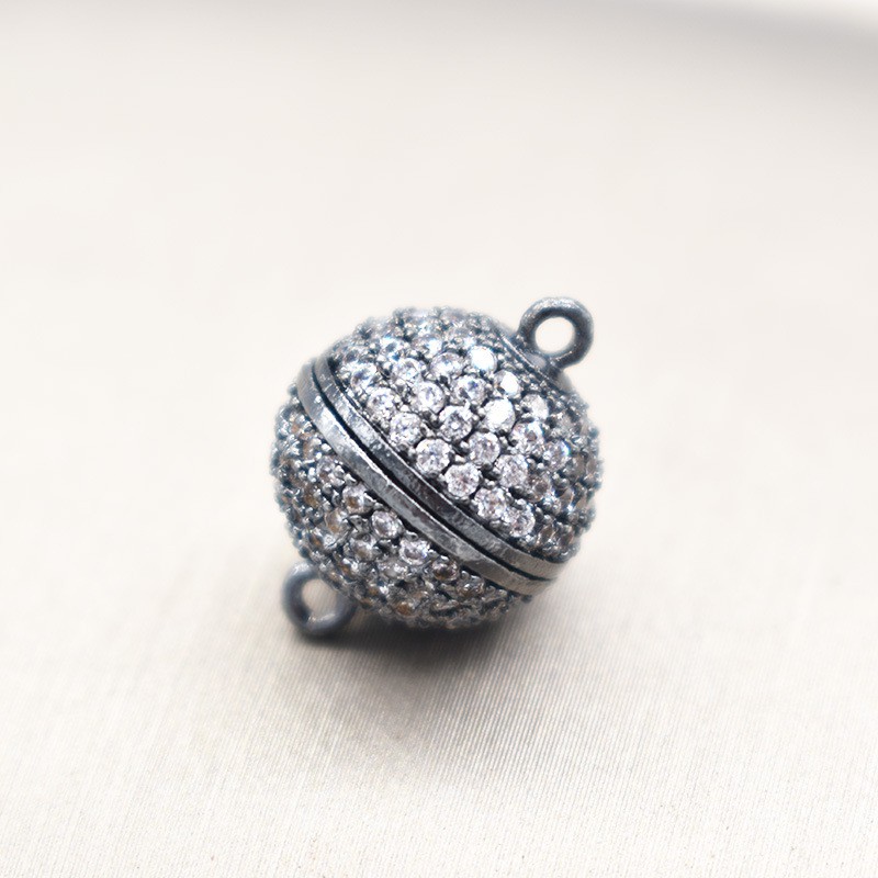 Phụ kiện trang sức  - Khóa tự dính nam châm nạm đá zirconia làm vòng cổ vòng tay