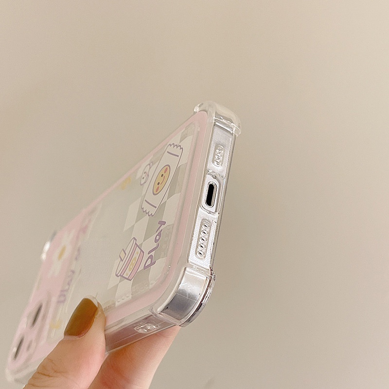 Ốp Điện Thoại Mềm Có Ngăn Đựng Thẻ Cho Iphone12 Mini xr / xs / 14promax / 13 678plus / 11promax