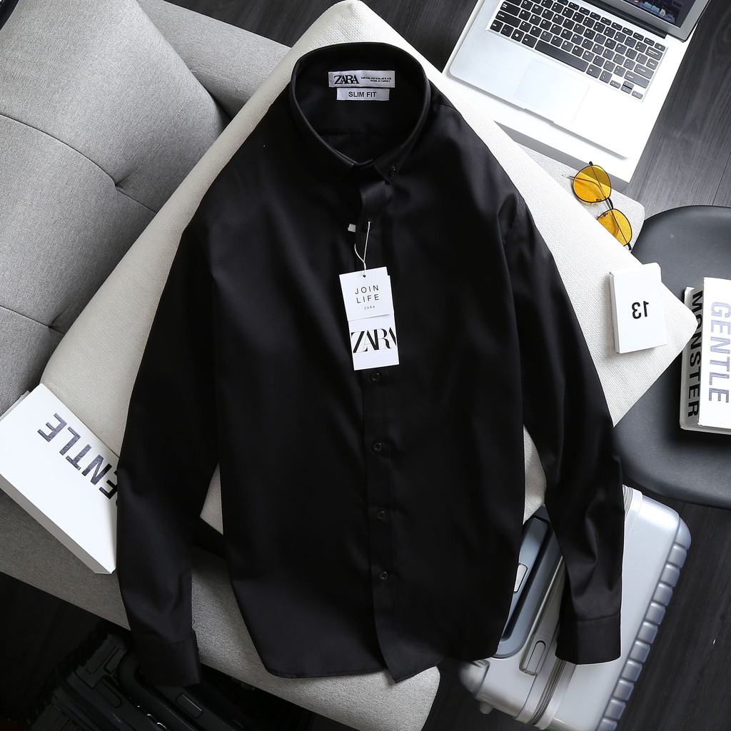 [VNXK]  Áo Sơ Mi Nam Dài Tay ZR - Chất Lụa Bóng Trơn Đẹp, Không Nhăn, Dáng Trẻ Trung, Thanh Lịch | BigBuy360 - bigbuy360.vn