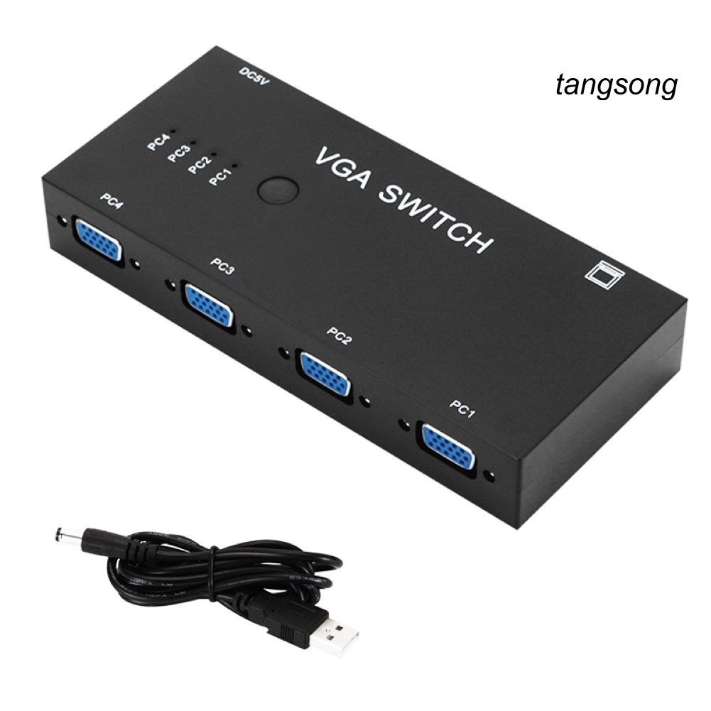 Bộ Chuyển Đổi Ts-4 In 1 Sang Vga Cho Laptop / Máy Chiếu