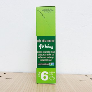 Bột nêm Rau & Phô mai dành cho bé ăn dặm VABY Hộp 48g (6 gói x 8g) - Gia vị nêm và rắc dành cho bé từ 6 tháng tuổi