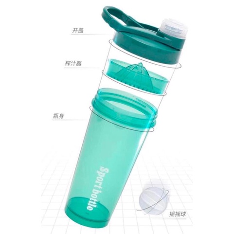 ♥️BÌNH NƯỚC SPORT XỊN XÒ - TO ĐẸP 700ML♥️CÓ QUAI CẦM VÀ CÓ THỂ VẮT CAM TIỆN DỤNG