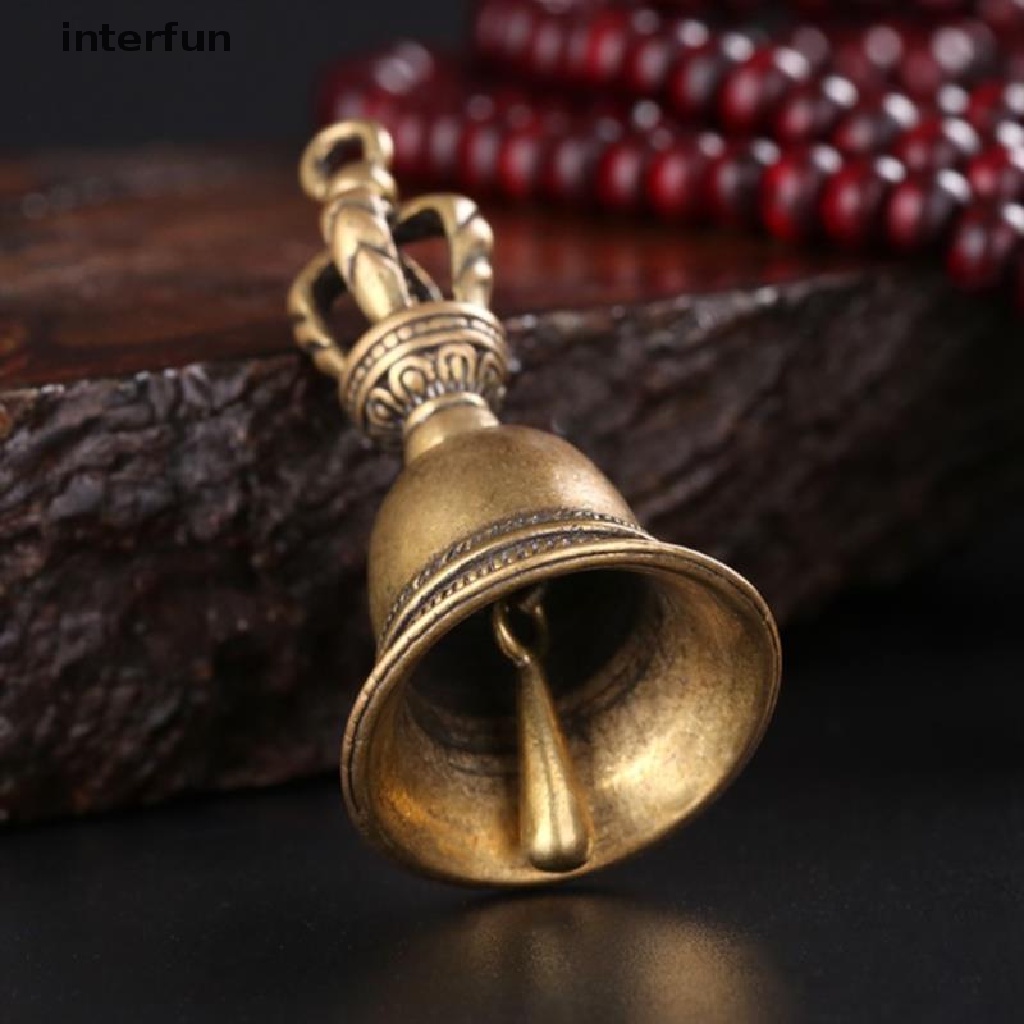 Chuông gió thủ công bằng đồng thau phong cách Tây Tạng trang trí cây thông noel độc đáo