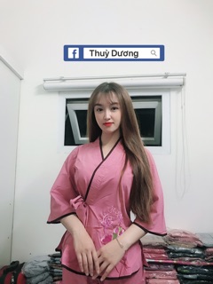 Đồ lam cột xéo ( hình thật shop chụp )