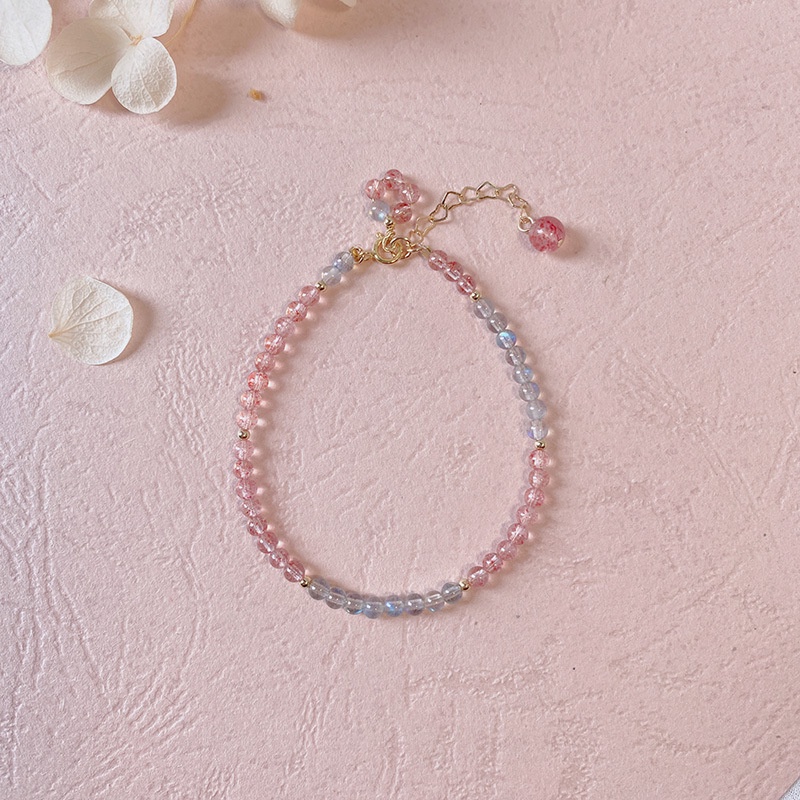 [Hàng Mới Về] Niche Vòng Tay Đính Pha Lê Mặt Trăng Xám Thiết Kế Mới Chính Hãng Niche