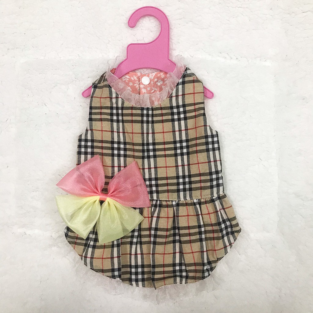 Áo Chó Mèo - Đầm Nơ Princess Cao Cấp