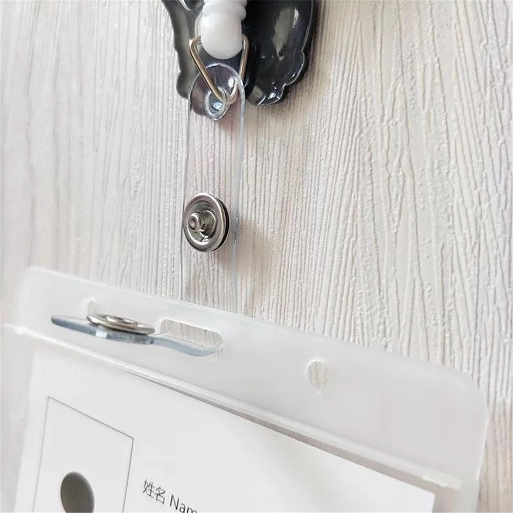 Kẹp giữ thẻ mặt họa tiết hoa dễ thương