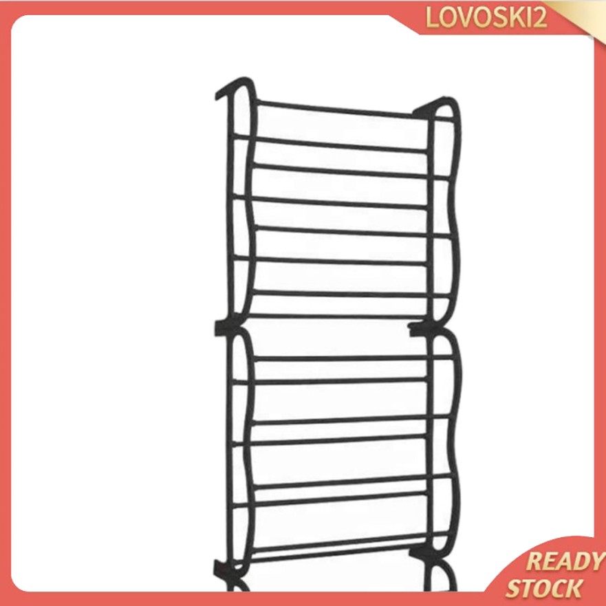 [LOVOSKI2]12 Tier Shoe Organizer Shelf Hook Over Door Shoe Rack 36 Pairs