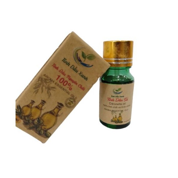 Tinh Dầu Sả Nguyên Chất Tinh Dầu Xanh 100% Organic Thiên Nhiên Giúp Đuổi Muỗi Côn Trùng Hiệu Quả Dung Tích10 ml