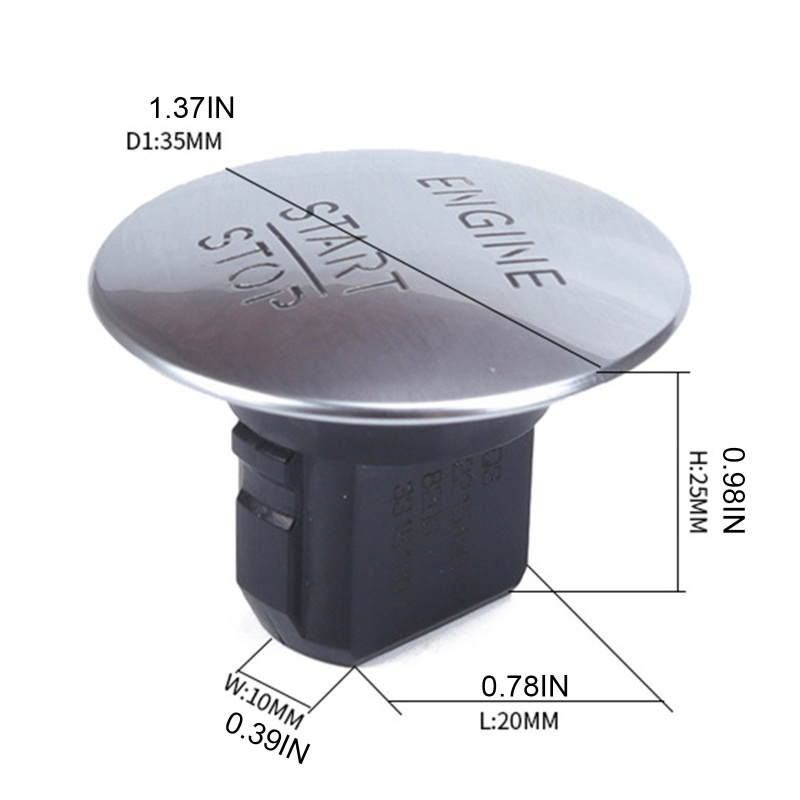 Công Tắc Khởi Động Một Nút Bấm Cho Xe Hơi C63 AMG 2008-2010