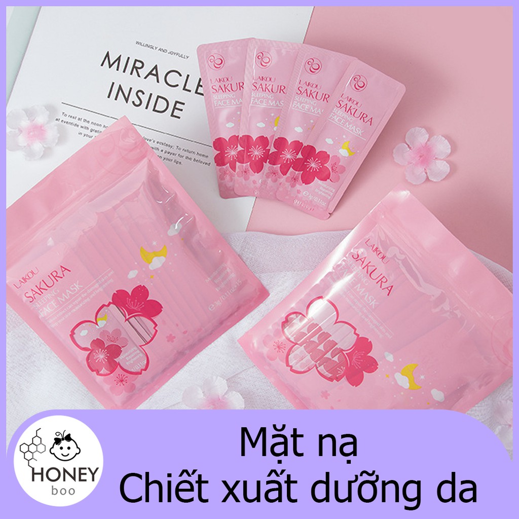 Túi 15 gói mặt nạ dưỡng da mịn màng, giữ ẩm cho làn da với Matcha trà xanh và Sakura hoa anh đào【MSK-FCLAI】 | BigBuy360 - bigbuy360.vn